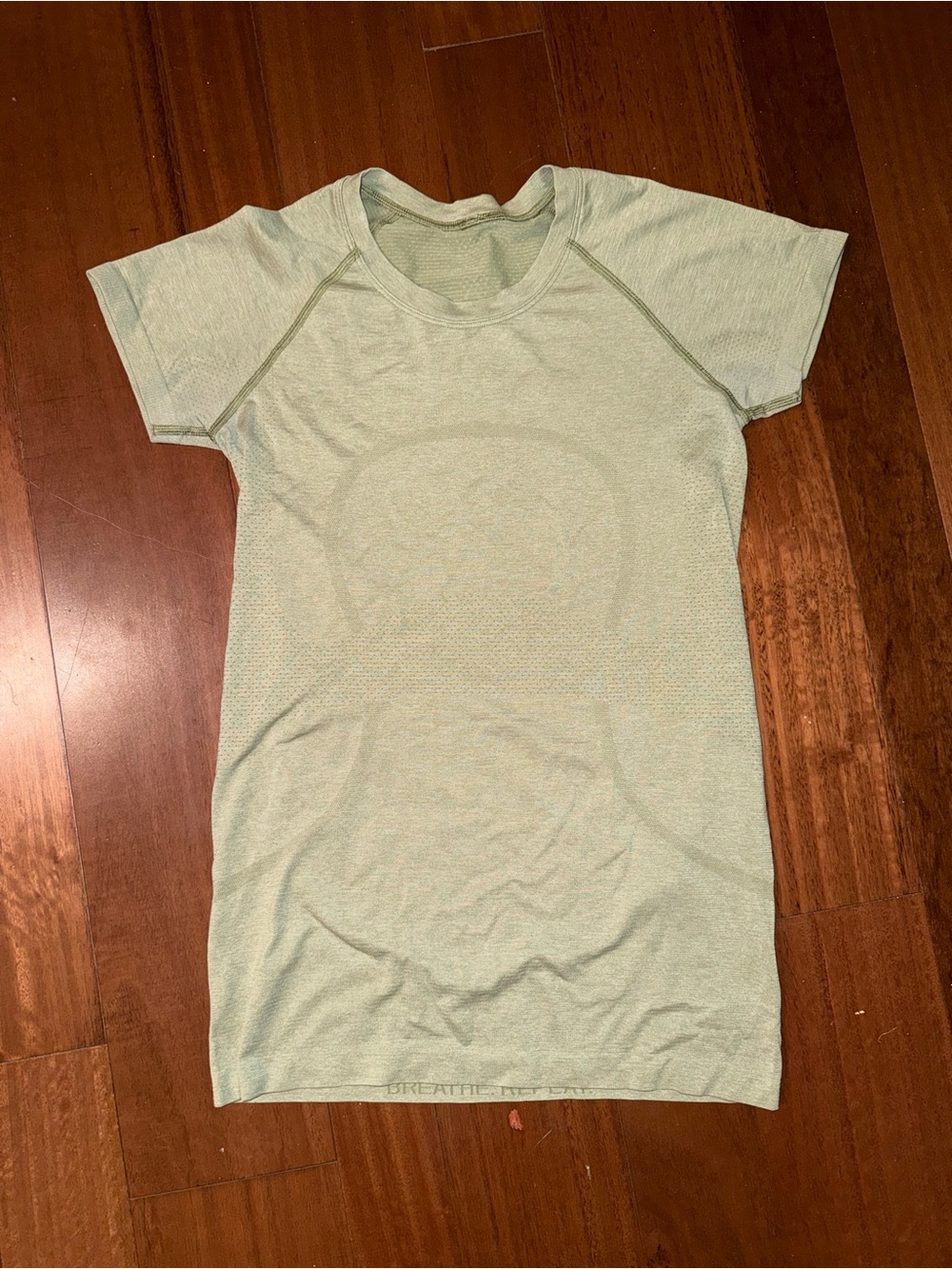 lululemon athletica Pale Green Short Sleeve Active Tee